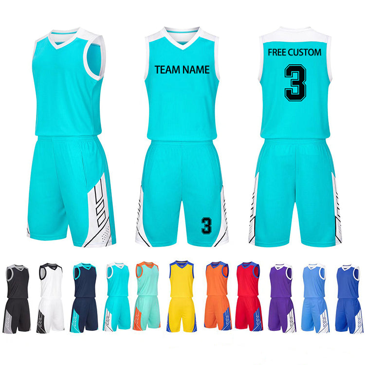 Professional Factory Custom Team Uniforms Jersey &shorts Sweat Wicking Sports Basketball Wears With Wholesale Price