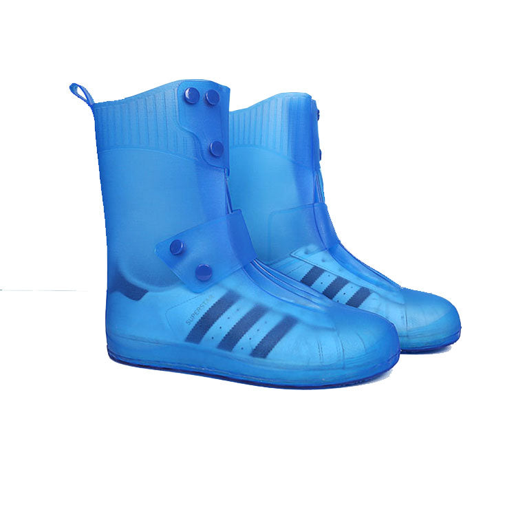 High Quality Outdoor Reusable Shoe Cover Anti Slip Silicone Rain Overshoes High-top