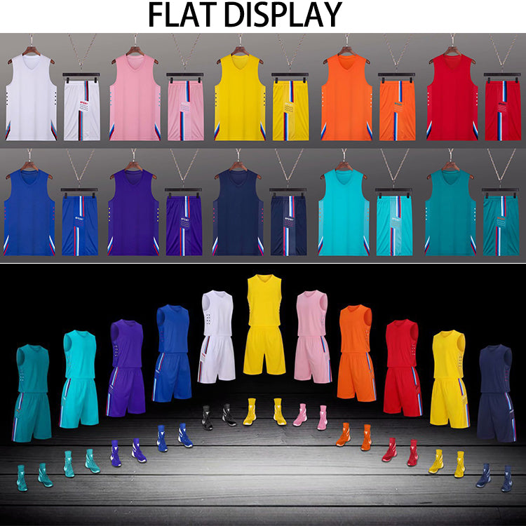 New Design Quick Dry Training Suits Team Basketball Wear Jersey Uniforms Set With High Quality