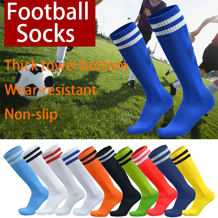 Professional Factory Non Slip Knee High Towel Bottom Socks Wear Resistant Football Socks For Unisex