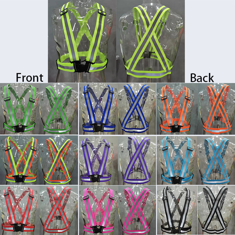 Professional Factory Snap Band Riding Belt Elastic Webbing Strap Reflective Vest For Hot Sale