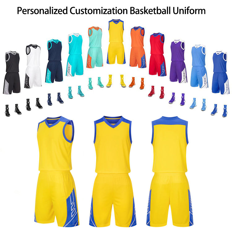 Professional Factory Custom Team Uniforms Jersey &shorts Sweat Wicking Sports Basketball Wears With Wholesale Price