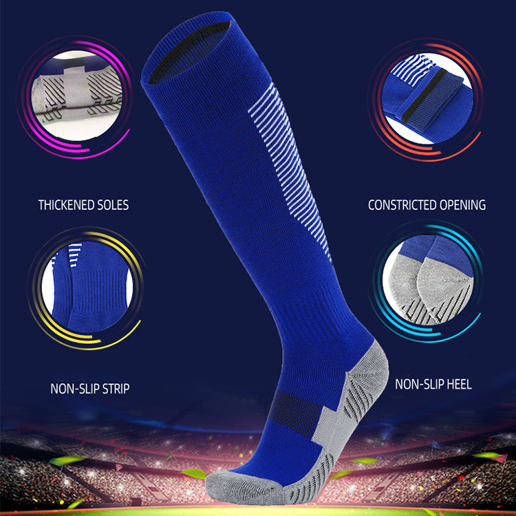 Hot Sale Factory Direct Custom Grip Socks Anti Slip Sweat-proof Friction-resistant Unisex Football Socks With Wholesale Prices