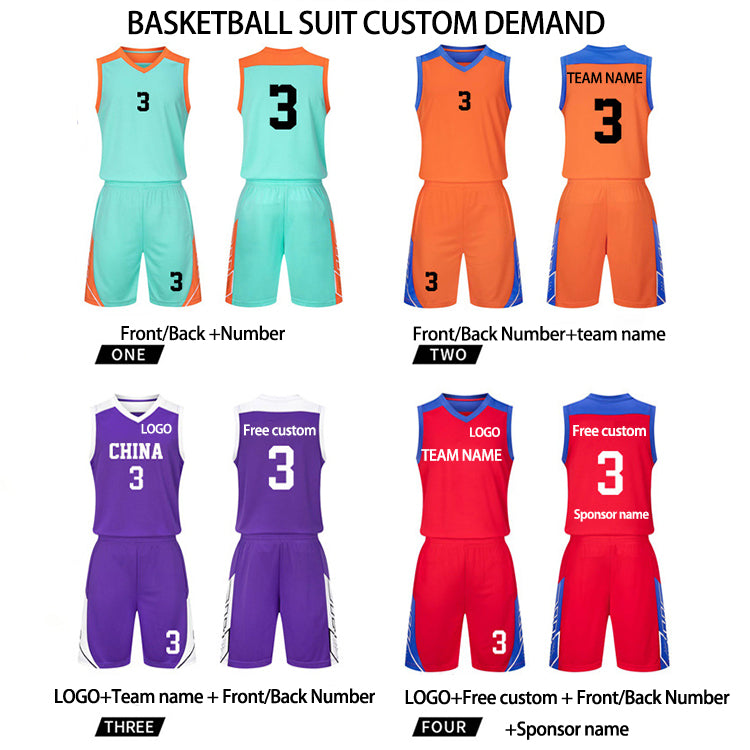 Professional Factory Custom Team Uniforms Jersey &shorts Sweat Wicking Sports Basketball Wears With Wholesale Price