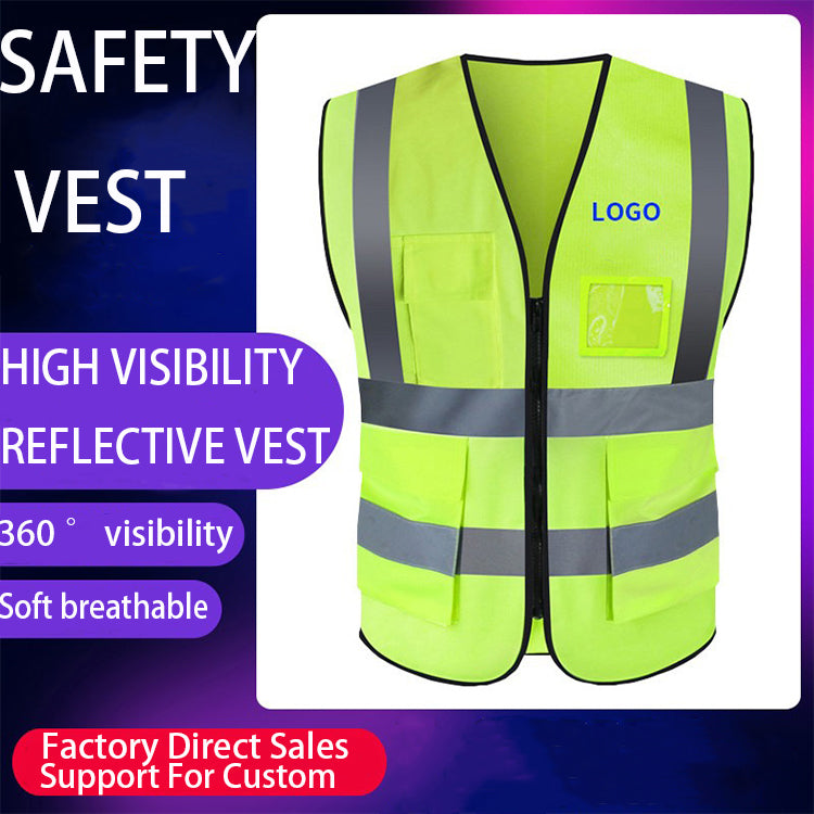Hot Selling Product Work Vests Custom Breathable Roadway Safety Reflective Vest With Wholesale Price