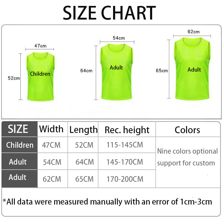 Factory Custom Breathable Wholesales Mesh Bib For Unisex Soccer Training Vest With High Quality