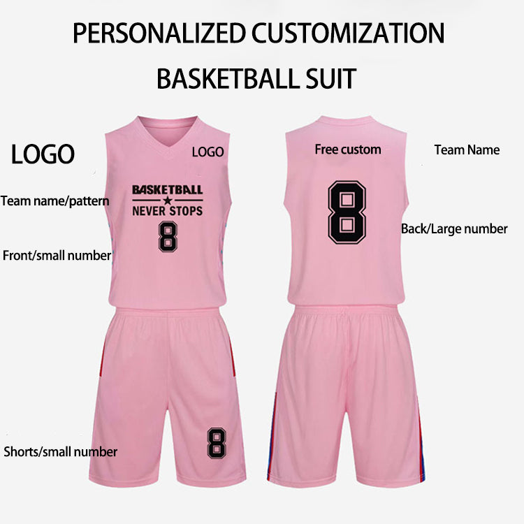 New Design Quick Dry Training Suits Team Basketball Wear Jersey Uniforms Set With High Quality