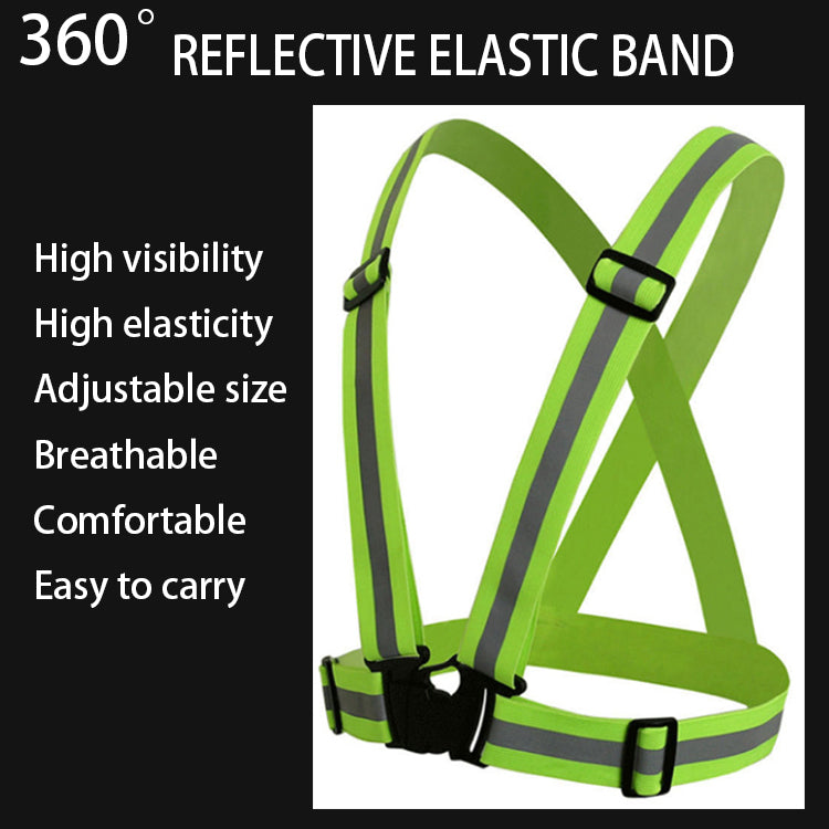 Professional Factory Snap Band Riding Belt Elastic Webbing Strap Reflective Vest For Hot Sale