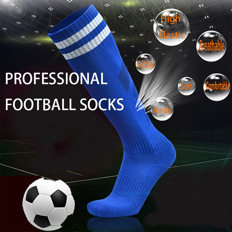 Professional Factory Non Slip Knee High Towel Bottom Socks Wear Resistant Football Socks For Unisex