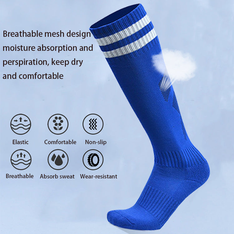 Professional Factory Non Slip Knee High Towel Bottom Socks Wear Resistant Football Socks For Unisex