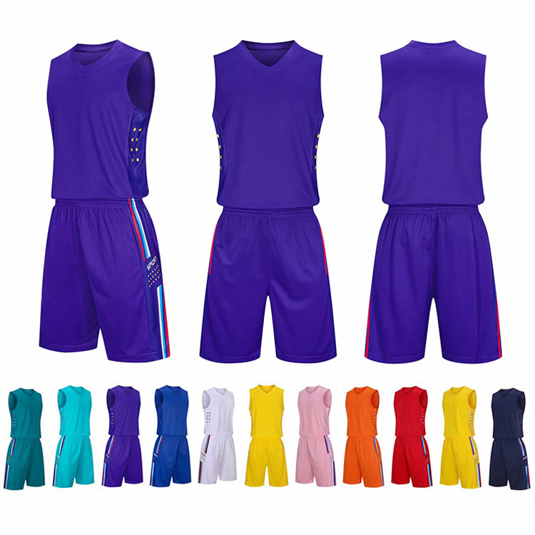 New Design Quick Dry Training Suits Team Basketball Wear Jersey Uniforms Set With High Quality