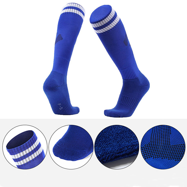 Professional Factory Non Slip Knee High Towel Bottom Socks Wear Resistant Football Socks For Unisex