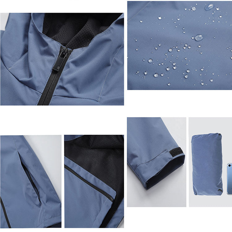 High Quality Men's Rain Waterproof Jacket Light Weight Windbreaker Jackets For Men Women