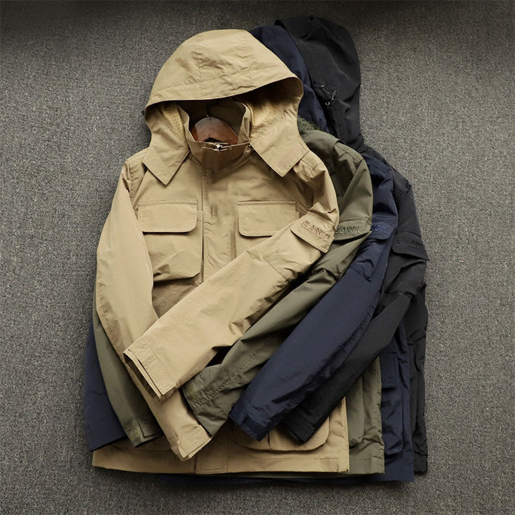 High Quality Full Zip Coats And For Men Plus Size Outdoor Jacket Tactical Mens Men's Jackets Waterproof Hooded Coat