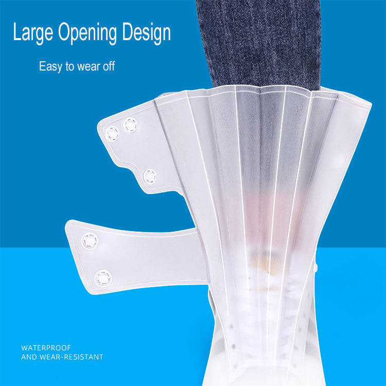 High Quality Outdoor Reusable Shoe Cover Anti Slip Silicone Rain Overshoes High-top