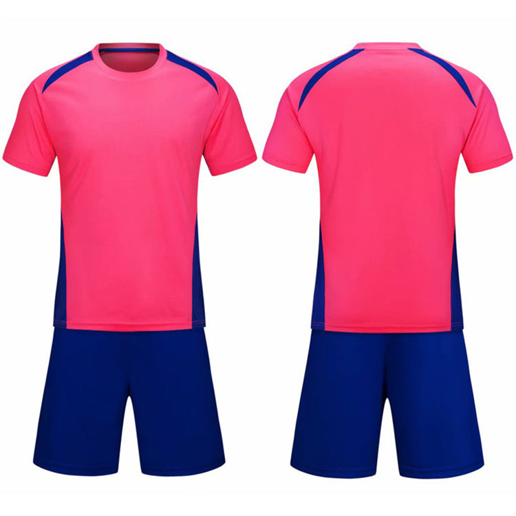 High Quality Adult Kids Football Short Sleeve Sports Suit Soccer Tracksuit Jersey Set With Factory Direct Sale Price