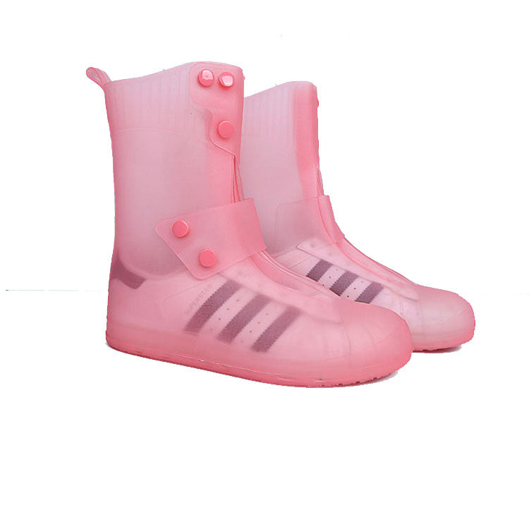 High Quality Outdoor Reusable Shoe Cover Anti Slip Silicone Rain Overshoes High-top