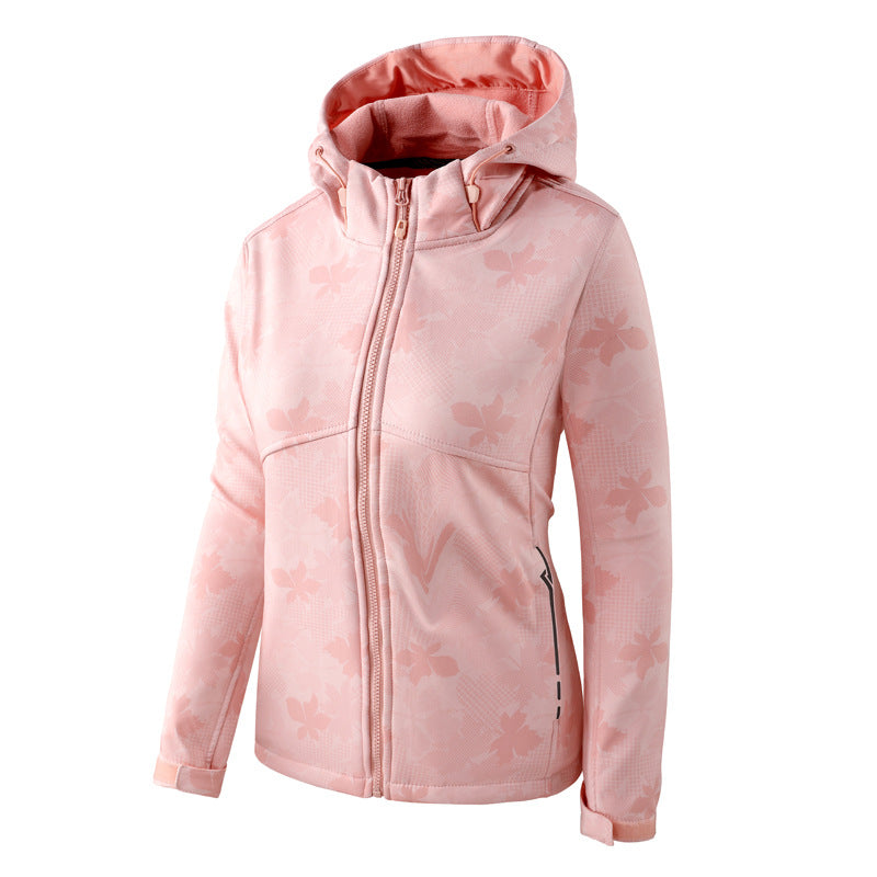 Customized Winter Coat Fabric Man Sport Softshell Jacket Windproof Waterproof Women&men's Fleece Lined