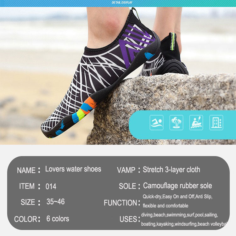Good Aqua Walk On Quick Dry Beach Lovers' Water Shoes With Quality Assurance