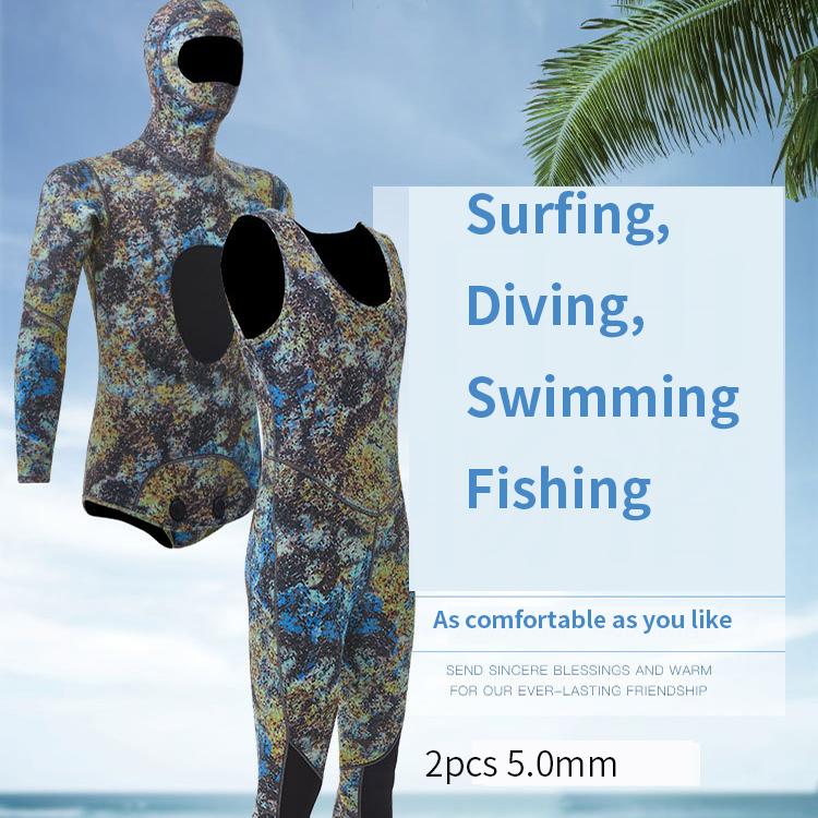 7mm New Original Women For Men Camo Mens Farmer John Wetsuit 7.0mm Spearfishing Wetsuits
