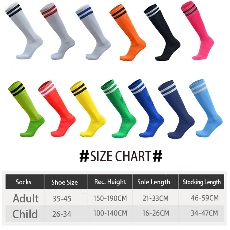 Professional Factory Non Slip Knee High Towel Bottom Socks Wear Resistant Football Socks For Unisex