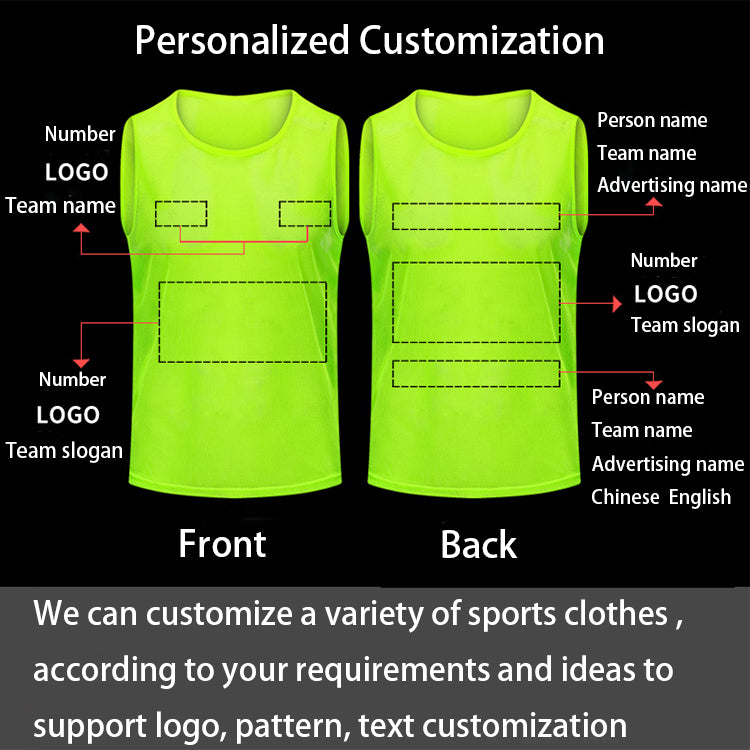 Factory Custom Breathable Wholesales Mesh Bib For Unisex Soccer Training Vest With High Quality
