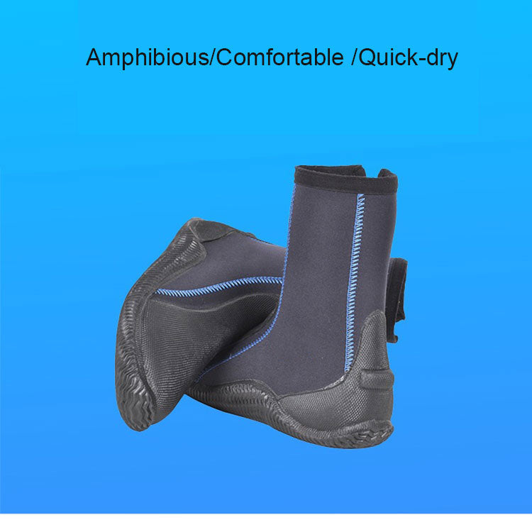 Customized Beach Vulcannized Shoes Scuba 5mm High-top Vulcanized Diving Boots With Good Service