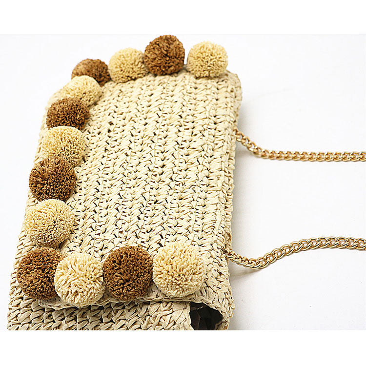 Good Quality Small Woven Purses And Handbags Women Cute Ladies Straw Sling Crossbody Shoulder Handbag Bag