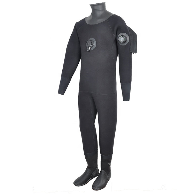 Professional Factory Custom Water Rescue Drysuit For Men High Quality Waterproof Diving Neoprene Dry Suit With Boots