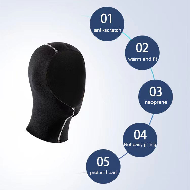 3MM Factory Hot Sale Dive Men Scuba Wetsuit Black Diving Hood For Export
