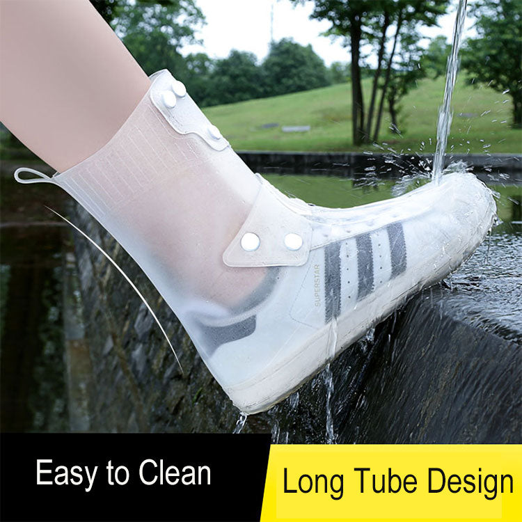 High Quality Outdoor Reusable Shoe Cover Anti Slip Silicone Rain Overshoes High-top
