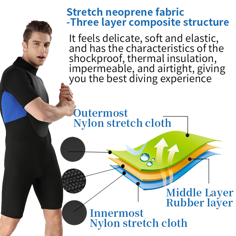 Original Factory Mens Wetsuit 2.0mm Wetsuits Shorty For Men