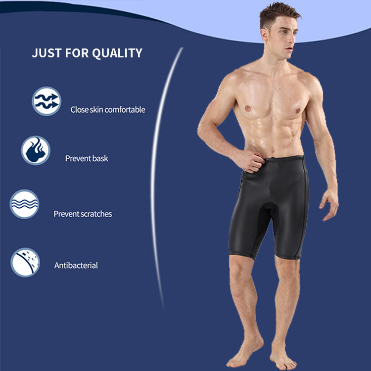 2.0mm High Performance Short Swimming Men Swim Cover Up Pants Smooth Skin Suits
