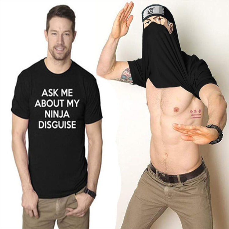 Custom Stretch 100% Cotton Multicolor Inside Printed Funny T Shirts Disguise T-shirts For Men