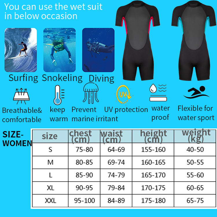 3.0mm High Quality Wetsuits Diving Short Sleeve Wetsuit Wet Suit Men Shorty