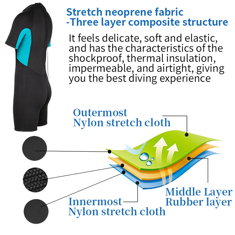 3.0mm High Quality Wetsuits Diving Short Sleeve Wetsuit Wet Suit Men Shorty