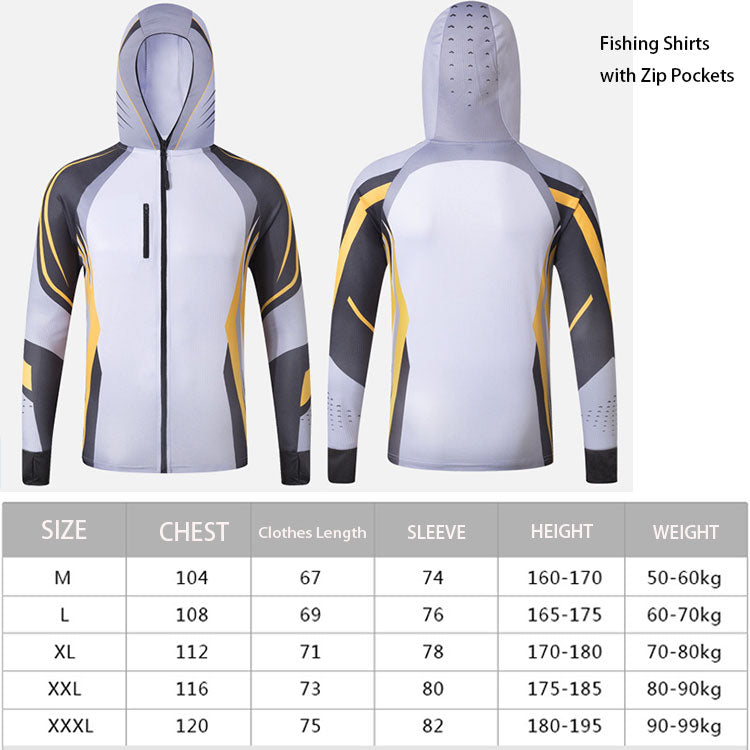 Good Quality Fishing Top Quick Dry Sun Protection Coat Custom-made Performance Breathable Shirts Zipper Closure Hooded Jacket