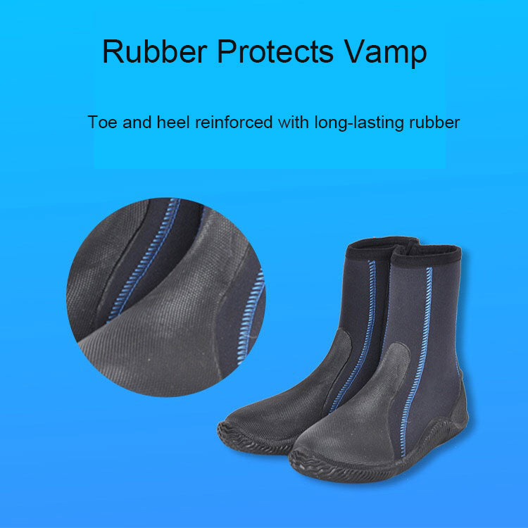 Customized Beach Vulcannized Shoes Scuba 5mm High-top Vulcanized Diving Boots With Good Service