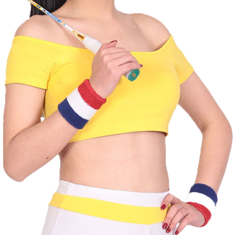 Colorful Color Breathable Band Cotton Wristband Gym Custom Wrist Wraps Fitness Sweat Wristbands With OEM Service
