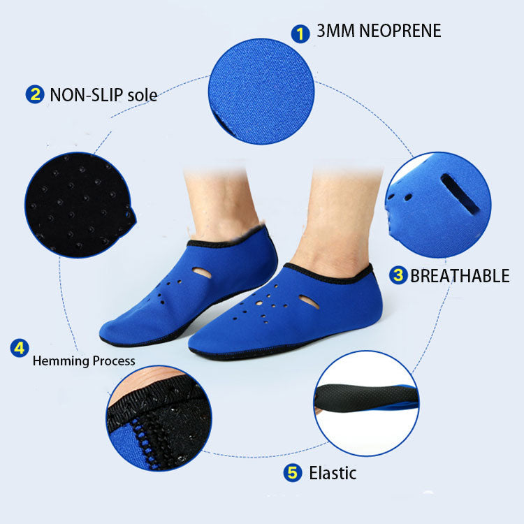 Hot Sale Custom Foot Short Neoprene Wetsuits Booties For Men Women Sock 3mm Diving Socks