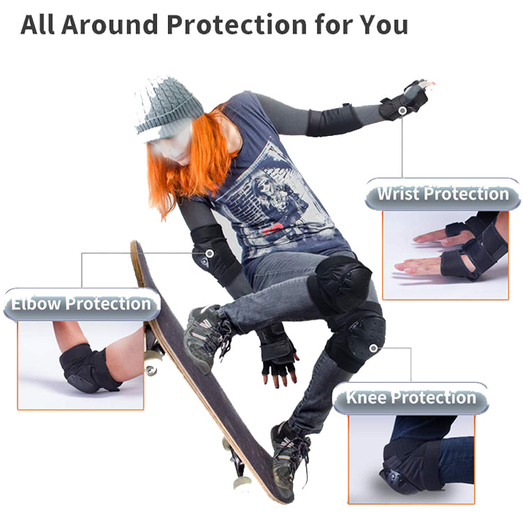 OEM Factory Ski Football Protective Gear And Adult Knee Elbow Pads Wrist Guards