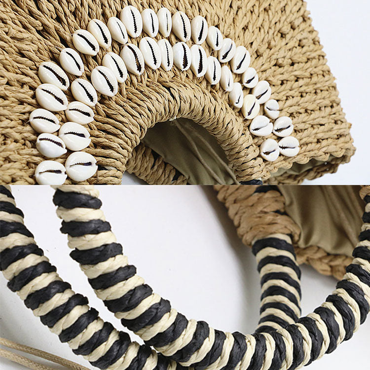 OEM Factory Women Handbag Lady Hand Straw Beach Tote Bag