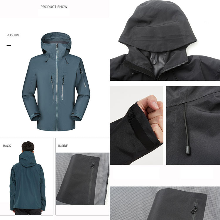 High Quality Plus Size Jacket Wind Breaker Spring Custom Men Jackets With Hood Rain Shell Coat For Hiking