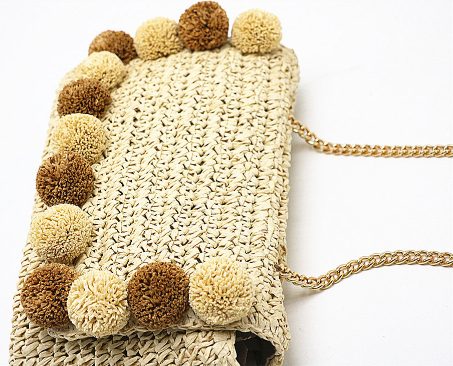 Good Quality Small Woven Purses And Handbags Women Cute Ladies Straw Sling Crossbody Shoulder Handbag Bag