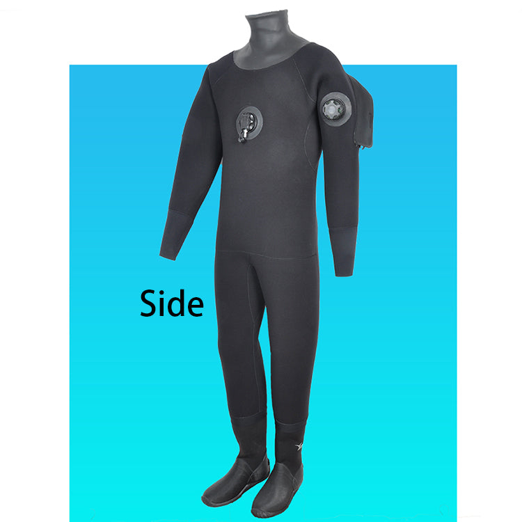 Professional Factory Custom Water Rescue Drysuit For Men High Quality Waterproof Diving Neoprene Dry Suit With Boots