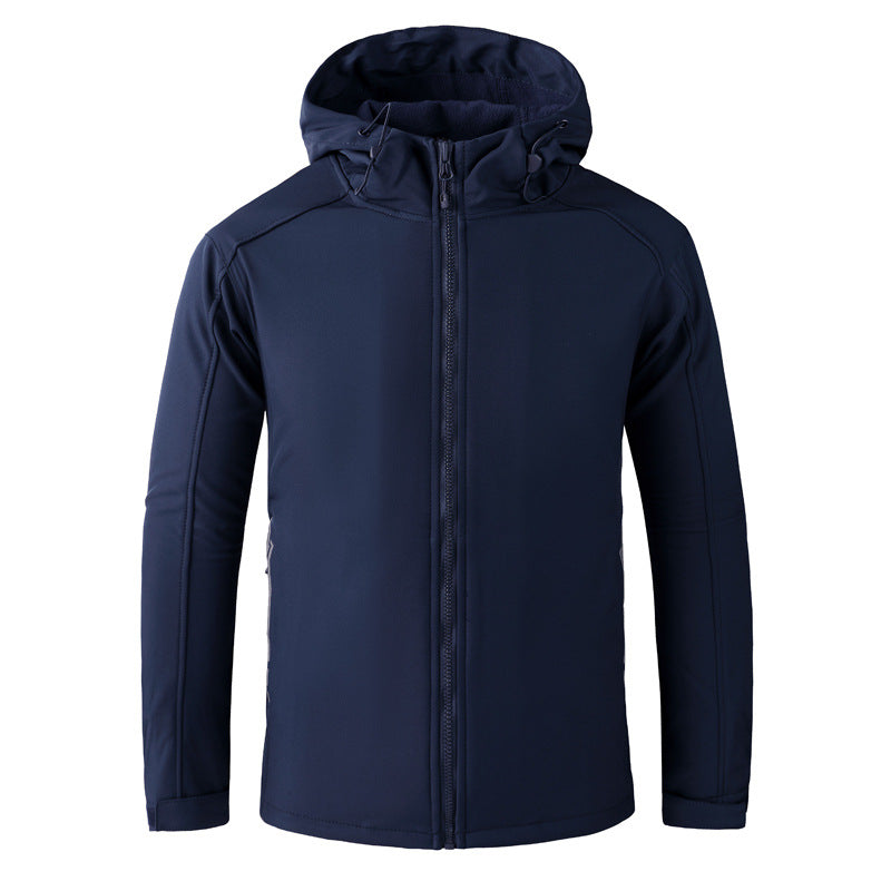 Customized Winter Coat Fabric Man Sport Softshell Jacket Windproof Waterproof Women&men's Fleece Lined
