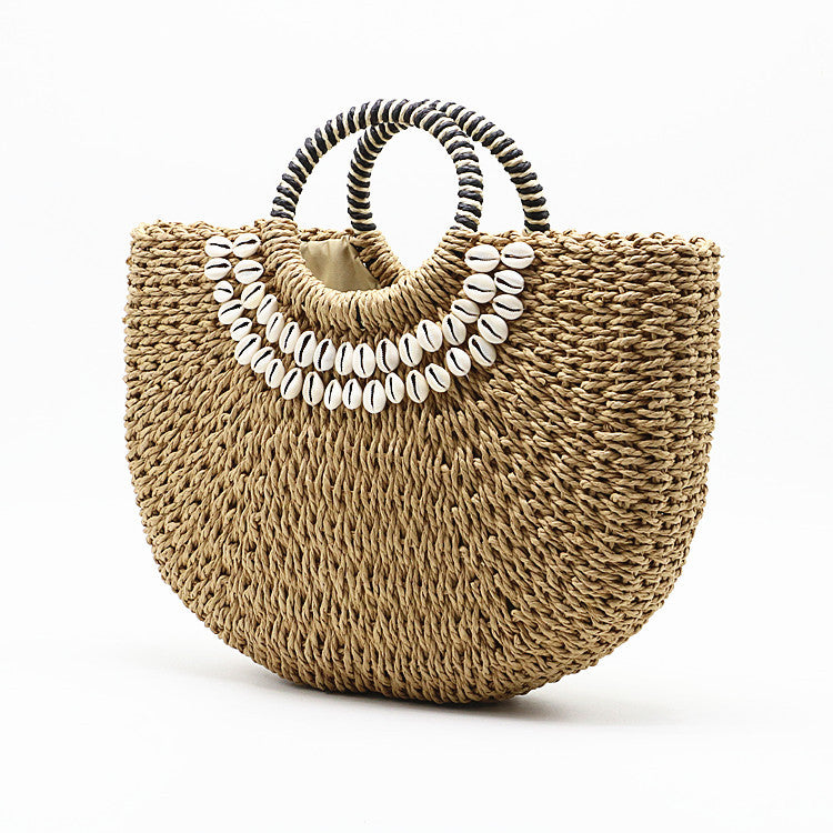 OEM Factory Women Handbag Lady Hand Straw Beach Tote Bag