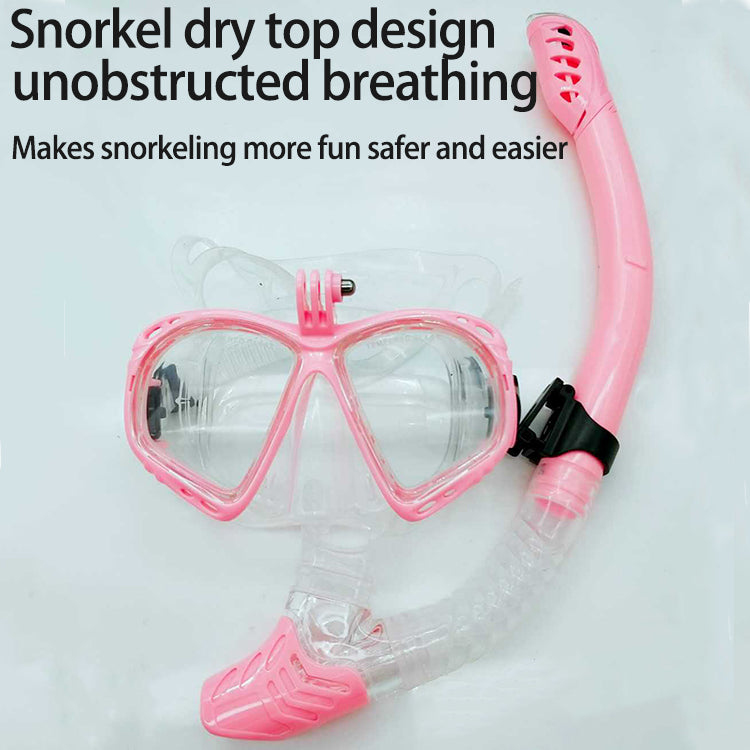 Factory Hot Sale Anti-fog Diving With Camera Mount Swimming Breathing Snorkeling Full Mask With Good Service