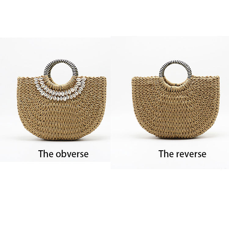 OEM Factory Women Handbag Lady Hand Straw Beach Tote Bag