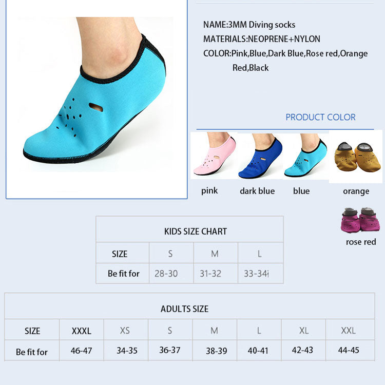 Hot Sale Custom Foot Short Neoprene Wetsuits Booties For Men Women Sock 3mm Diving Socks